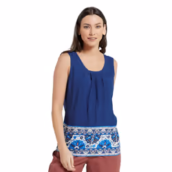 Mountain Warehouse Womens/Ladies Orchid Floral Vest Top - 14 UK, Midnight