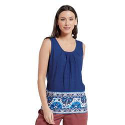 Mountain Warehouse Womens/Ladies Orchid Floral Vest Top - 14 UK, Midnight