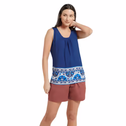 Mountain Warehouse Womens/Ladies Orchid Floral Vest Top - 14 UK, Midnight