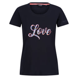 Regatta Womens/Ladies Filandra VIII Text T-Shirt - 8 UK, Navy
