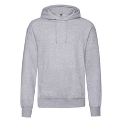 Fruit of the Loom Mens Classic Heather Hoodie - L, Heather Grey