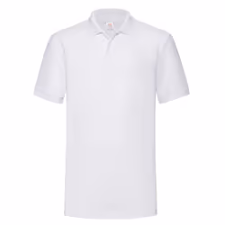 Fruit of the Loom Mens Plain Heavyweight Polo Shirt - XXL, White