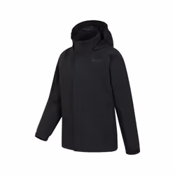 Mountain Warehouse Childrens/Kids Solar Waterproof Jacket - 7-8 Years, Black