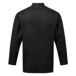 Premier Mens Essential Long-Sleeved Chef Jacket - 3XL, Black