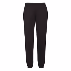 Fruit of the Loom Mens Classic Elasticated Hem Jogging Bottoms - S, Black