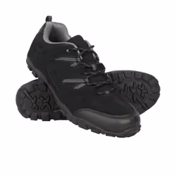 Mountain Warehouse Mens Outdoor III Suede Walking Shoes - 10 UK, Black