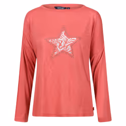 Regatta Womens/Ladies Carlene Long-Sleeved T-Shirt - 10 UK, Mineral Red
