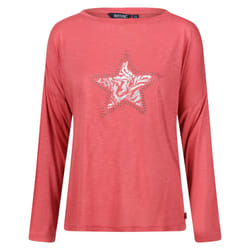 Regatta Womens/Ladies Carlene Long-Sleeved T-Shirt - 10 UK, Mineral Red