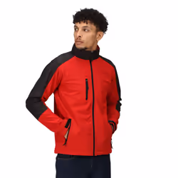 Regatta Mens Hydroforce Soft Shell Jacket - L, Classic Red/Black