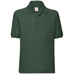 Fruit Of The Loom Childrens/Kids Poly/Cotton Pique Polo Shirt - 12-13 Years, Bottle Green