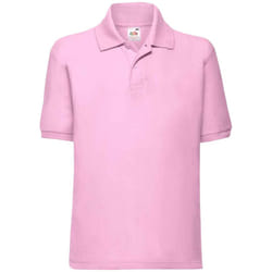 Fruit Of The Loom Childrens/Kids Poly/Cotton Pique Polo Shirt - 12-13 Years, Light Pink