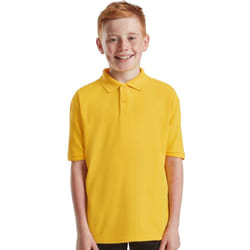 Fruit Of The Loom Childrens/Kids Poly/Cotton Pique Polo Shirt - 7-8 Years, Sunflower