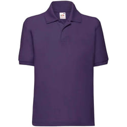 Fruit Of The Loom Childrens/Kids Poly/Cotton Pique Polo Shirt - 3-4 Years, Purple