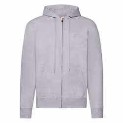 Fruit Of The Loom Mens Classic Heather Zipped Hoodie - XL, Heather Grey