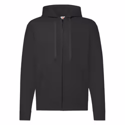Fruit of the Loom Mens Classic Zipped Hoodie - M, Black