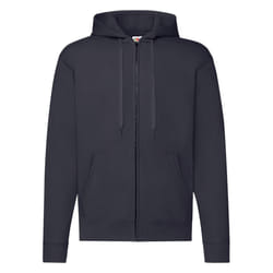 Fruit of the Loom Mens Classic Zipped Hoodie - M, Deep Navy