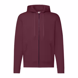 Fruit of the Loom Mens Classic Zipped Hoodie - XL, Burgundy