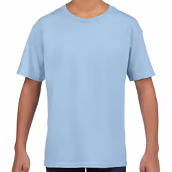 Gildan Childrens/Kids Softstyle T-Shirt - 12-13 Years, Light Blue