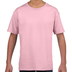 Gildan Childrens/Kids Softstyle T-Shirt - 9-11 Years, Light Pink