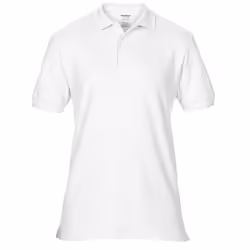 Gildan Mens Hammer Plain Pique Polo Shirt - S, White