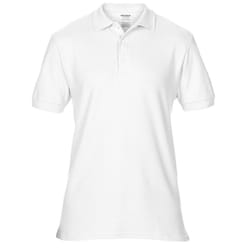 Gildan Mens Hammer Plain Pique Polo Shirt - S, White