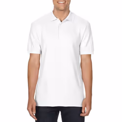 Gildan Mens Hammer Plain Pique Polo Shirt - S, White