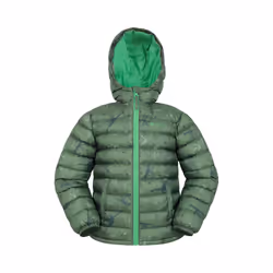 Mountain Warehouse Childrens/Kids Seasons Dinosaur Padded Jacket - 9-10 Years, Khaki Green