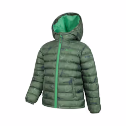 Mountain Warehouse Childrens/Kids Seasons Dinosaur Padded Jacket - 9-10 Years, Khaki Green