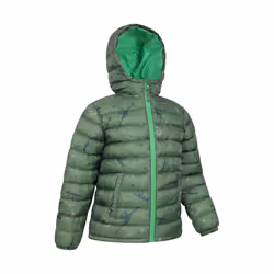 Mountain Warehouse Childrens/Kids Seasons Dinosaur Padded Jacket - 9-10 Years, Khaki Green