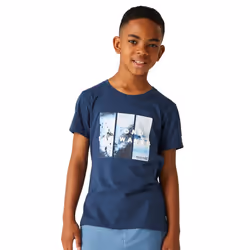 Regatta Childrens/Kids Bosley VII Seaside T-Shirt - 14 Years, Moonlight Denim