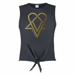 Amplified Unisex Adult In Trenodia HIM Sleeveless Crop Top - XL, Charcoal