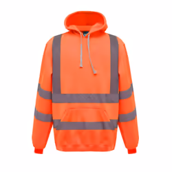 Yoko Mens Hi-Vis Pullover Hoodie - XXL, Orange