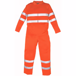 Yoko Unisex Adult Hi-Vis Polycotton Safety Overalls - 4XL, Orange