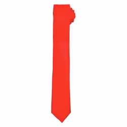 Premier Unisex Adult Slim Tie - One Size, Red