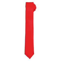 Premier Unisex Adult Slim Tie - One Size, Red