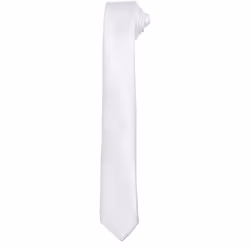 Premier Unisex Adult Slim Tie - One Size, White