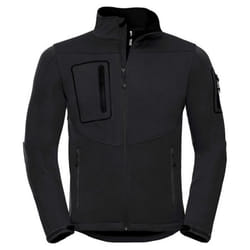 Russell Mens Sports Soft Shell Jacket - XS, Black