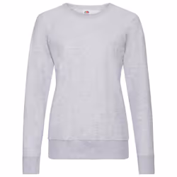 Fruit of the Loom Womens/Ladies Lightweight Lady Fit Raglan Sweatshirt - 10 UK, Heather Grey