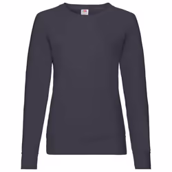 Fruit of the Loom Womens/Ladies Lightweight Lady Fit Raglan Sweatshirt - 10 UK, Deep Navy