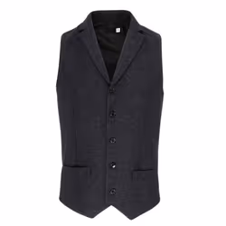 Premier Mens Herringbone Waistcoat - S, Charcoal