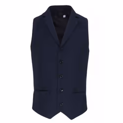 Premier Mens Herringbone Waistcoat - XXL, Navy