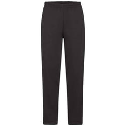 Fruit of the Loom Mens Open Hem Jogging Bottoms - M, Black