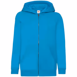 Fruit Of The Loom Childrens/Kids Hooded Sweatshirt - 12-13 Years, Azure