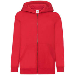 Fruit Of The Loom Childrens/Kids Hooded Sweatshirt - 12-13 Years, Red