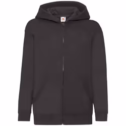 Fruit Of The Loom Childrens/Kids Hooded Sweatshirt - 12-13 Years, Black