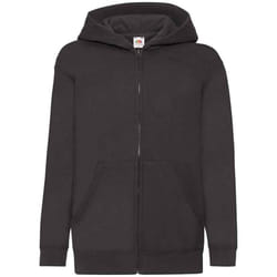 Fruit Of The Loom Childrens/Kids Hooded Sweatshirt - 12-13 Years, Black