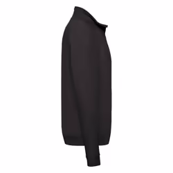 Fruit of the Loom Adults Unisex Classic Zip Neck Sweatshirt - S, Black