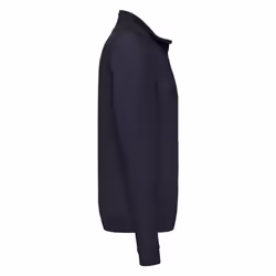 Fruit of the Loom Adults Unisex Classic Zip Neck Sweatshirt - S, Deep Navy