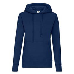 Fruit of the Loom Classic Lady Fit Hooded Sweatshirt - XS, Navy