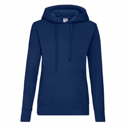 Fruit of the Loom Classic Lady Fit Hooded Sweatshirt - XL, Navy